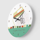 Retro elektrische Beaters Backen Mixer Küchenuhr Große Wanduhr (Winkel)