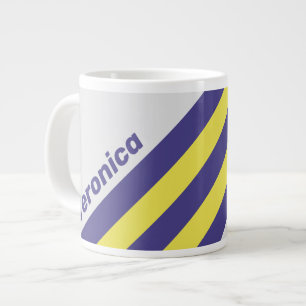 Retro Elektrische Zitrone Trauben Streifen mit Nam Jumbo-Tasse