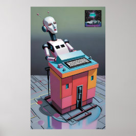 Retro-Elektro-Geplauder Poster