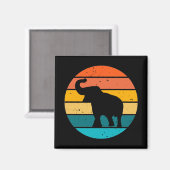 Retro Elephant Magnet (Vorderseite/Rückseite)