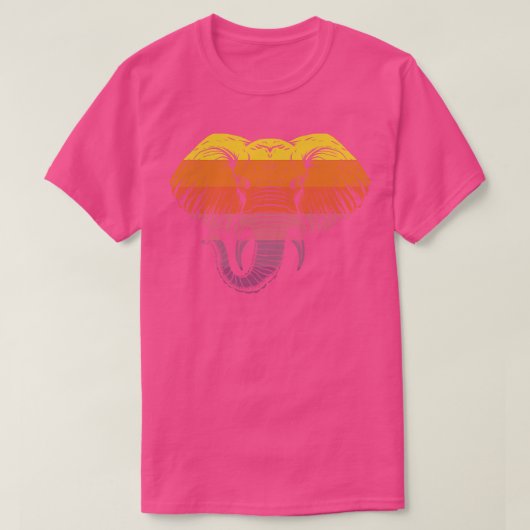Retro Elephant T-Shirt (Design vorne)