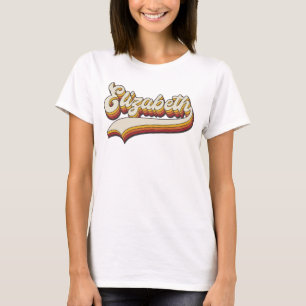 Retro-Elizabeth-Name 70er Jahre Vintage-Design T-Shirt