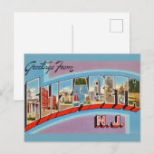 Retro Elizabeth NJ Postcard Postkarte (Vorne/Hinten)