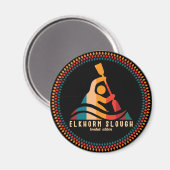 Retro Elkhorn Slough Kayaking Magnet (Vorderseite/Rückseite)