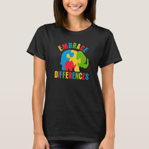 Retro Embrace Unterschiede Männer Frauen Elephant T-Shirt