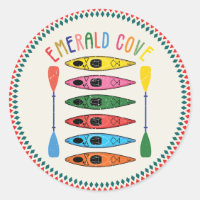 Retro Emerald Cove Kayaking T - Shirt
