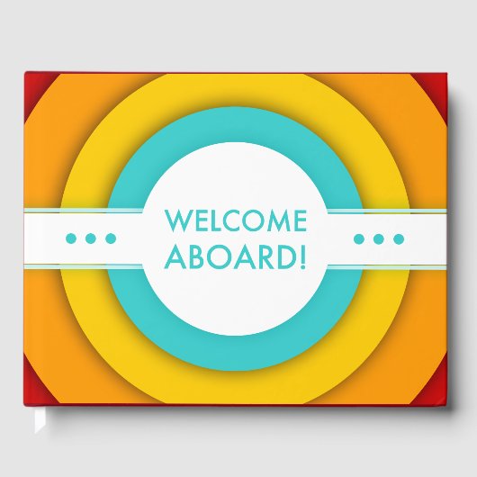 Retro-Empfang an Bord Gästebuch (Vorderseite)