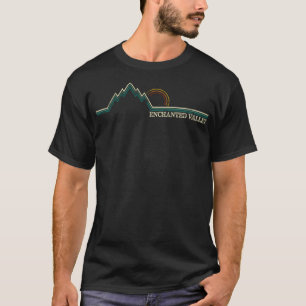 Retro Enchanted Valley Olympischer Nationalpark Wa T-Shirt