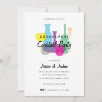 Retro-Engagement | Cocktail-Party Einladung