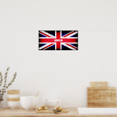 Retro England Flag / Union Jack Poster (Küche)