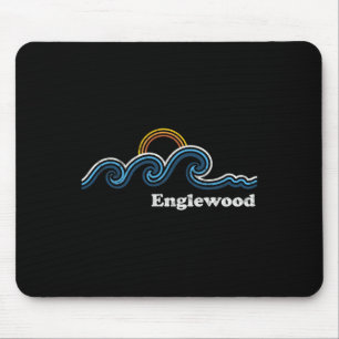 Retro Englewood Florida Fl Vintage Strand Surfen Mousepad