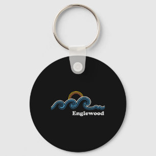 Retro Englewood Florida Fl Vintage Strand Surfen Schlüsselanhänger