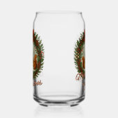 Retro English Holiday Kranz mit Niedlichen Eichhör Dosenglas (Links)