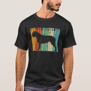 Retro English Mastiff Vater Niedlich Pet Owner Lov T-Shirt