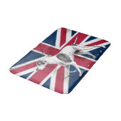 Retro English pointer dog British Gewerkschaft Jac Badematte (Schrägansicht)