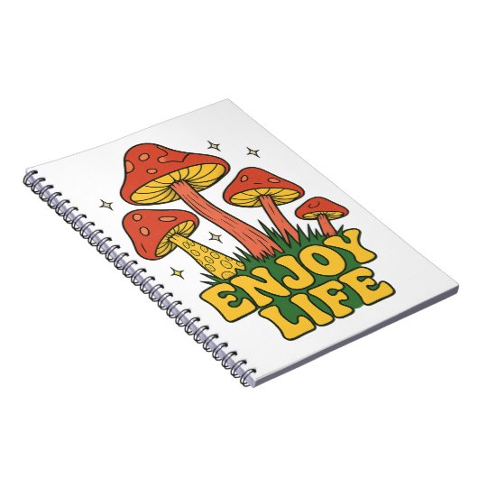 Retro Enjoy Life Journal Notizblock (Rechte Seite)