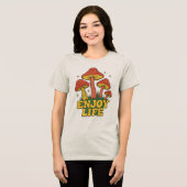 Retro Enjoy Life Sweatshirt Tri-Blend Shirt (Vorderseite voll)