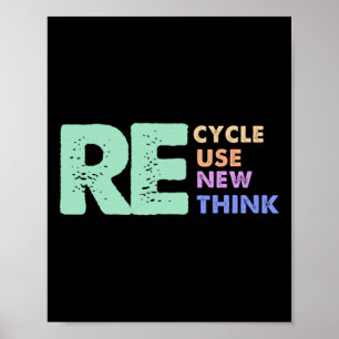 Retro Entfernen Gerecycelt Meme Wiederverwenden Ne Poster