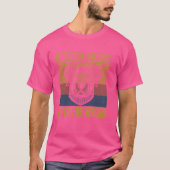 Retro entweder Sie Liebe Hunde oder Sie sind falsc T-Shirt (Vorderseite)