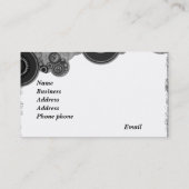 Retro Entwurfs-Visitenkarte Visitenkarte (Rückseite)