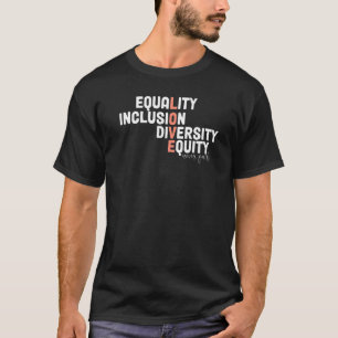 Retro Equality Inclusion Diversity Equity Liebe Ne T-Shirt