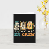 Retro Er Crew Emergency Room Funny Er Ed Nurse Tec Karte (Gelbe Blume)