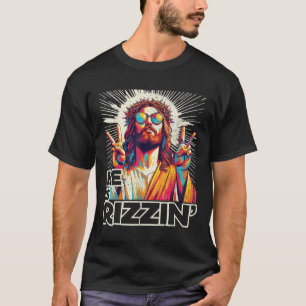 Retro Er ist Rizzin lustig Jesus hat Rizzen Ostero T-Shirt