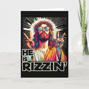 Retro Er ist witzig, Jesus hat Ostern gerissen C Karte