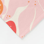 Retro-Erdbeere Fleecedecke (Ecke)