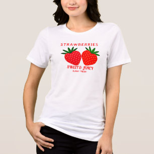 Retro Erdbeeren Grafisches T-Shirt, Sweet Berry Sh Tri-Blend Shirt