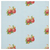 Retro Erdbeergingham-Muster Stoff (Muster)