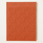 Retro-Erdige Orange-Mandala-Muster Planer (Rückseite)