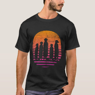 Retro-Erdmännchen-Performance T-Shirt