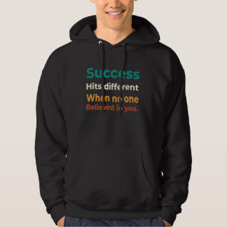 Retro-Erfolgsmotivationszitat für Unternehmer Hoodie