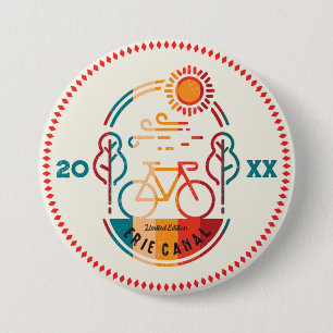 Retro Erie Canal Radweg. Button