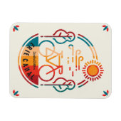 Retro Erie Canal Radweg. Magnet (Horizontal)