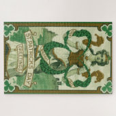 Retro - Erin Go Braugh. St. Patricks Day Grüße Puzzle (Horizontal)