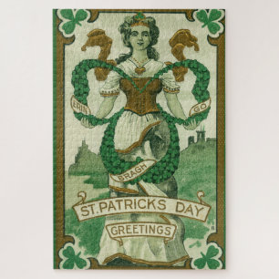 Retro - Erin Go Braugh. St. Patricks Day Grüße Puzzle