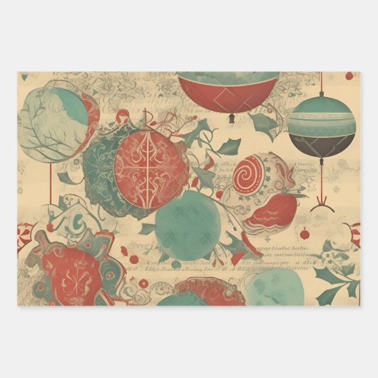 Retro-Erinnerungen Geschenkpapier Set (Vorderseite 3)