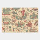 Retro-Erinnerungen Geschenkpapier Set (Vorderseite 2)