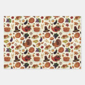 Retro-Erntedank Geschenkpapier Set (Vorderseite 2)