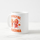 Retro Erntedank Oma Coquette Bow Kaffeetasse (Vorderseite Links)