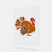 Retro Erntedank Türkei - Fall Harvest Design Cl Acrylschild (Winkel)