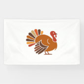 Retro Erntedank Türkei - Fall Harvest Design Cl Banner (Horizontal)