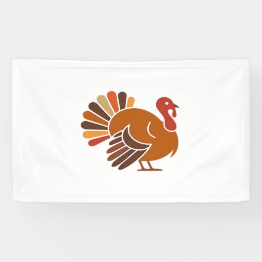 Retro Erntedank Türkei - Fall Harvest Design Cl Banner (Horizontal)