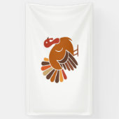 Retro Erntedank Türkei - Fall Harvest Design Cl Banner (Vertikal)