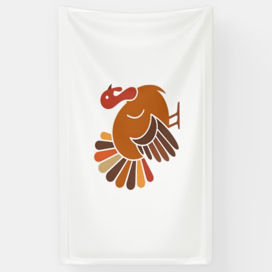 Retro Erntedank Türkei - Fall Harvest Design Cl Banner (Vertikal)