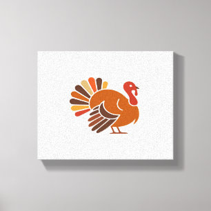 Retro Erntedank Türkei - Fall Harvest Design Cl Leinwanddruck