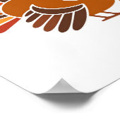 Retro Erntedank Türkei - Fall Harvest Design Cl Poster (Ecke)