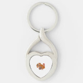 Retro Erntedank Türkei - Fall Harvest Design Cl Schlüsselanhänger (Vorderseite)